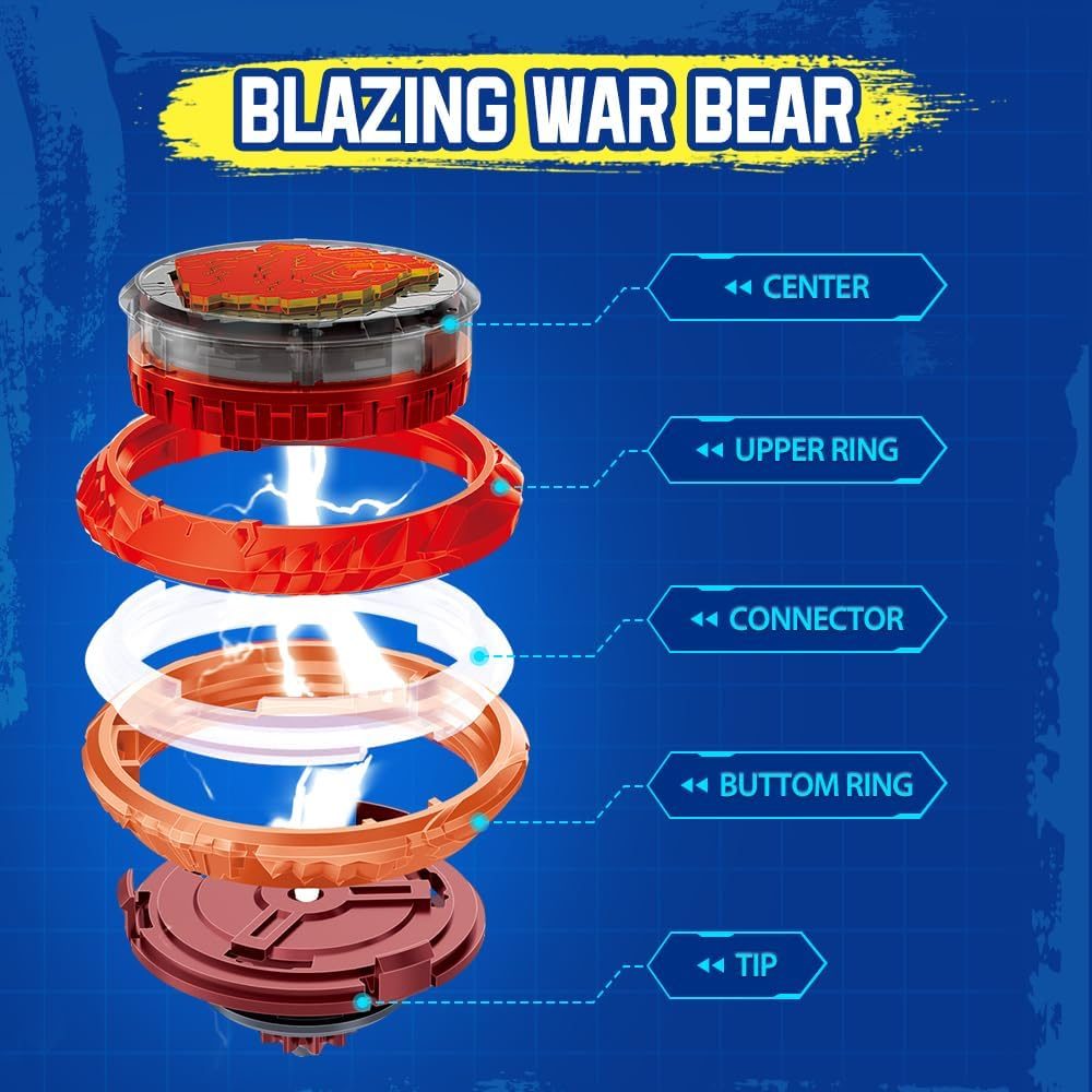 Blazing War Bear Flaming Pack, Split Series Nado on the launch rack