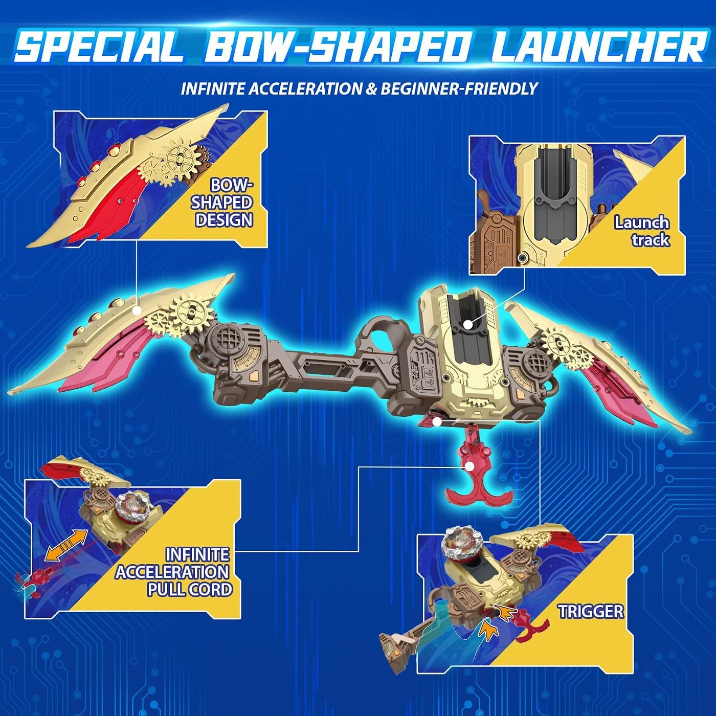 S7 Arena Set with Gun and Bow Launchers Nado on the launch rack