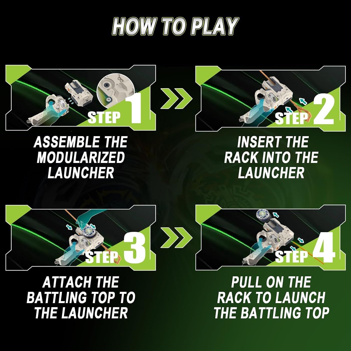 S7 Arena Set with Two Modular Launchers set in play on the battle floor