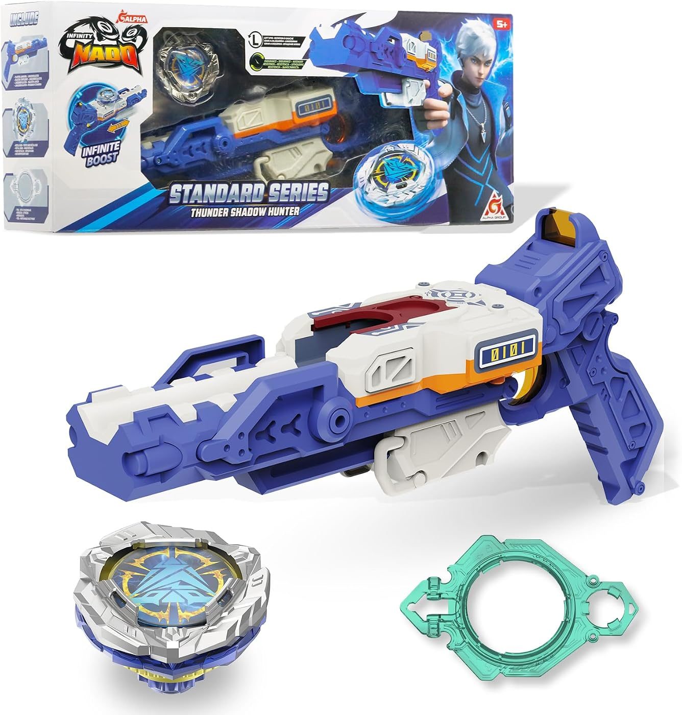 S7 Gun Launcher Endurance Set metal battle top with its launcher