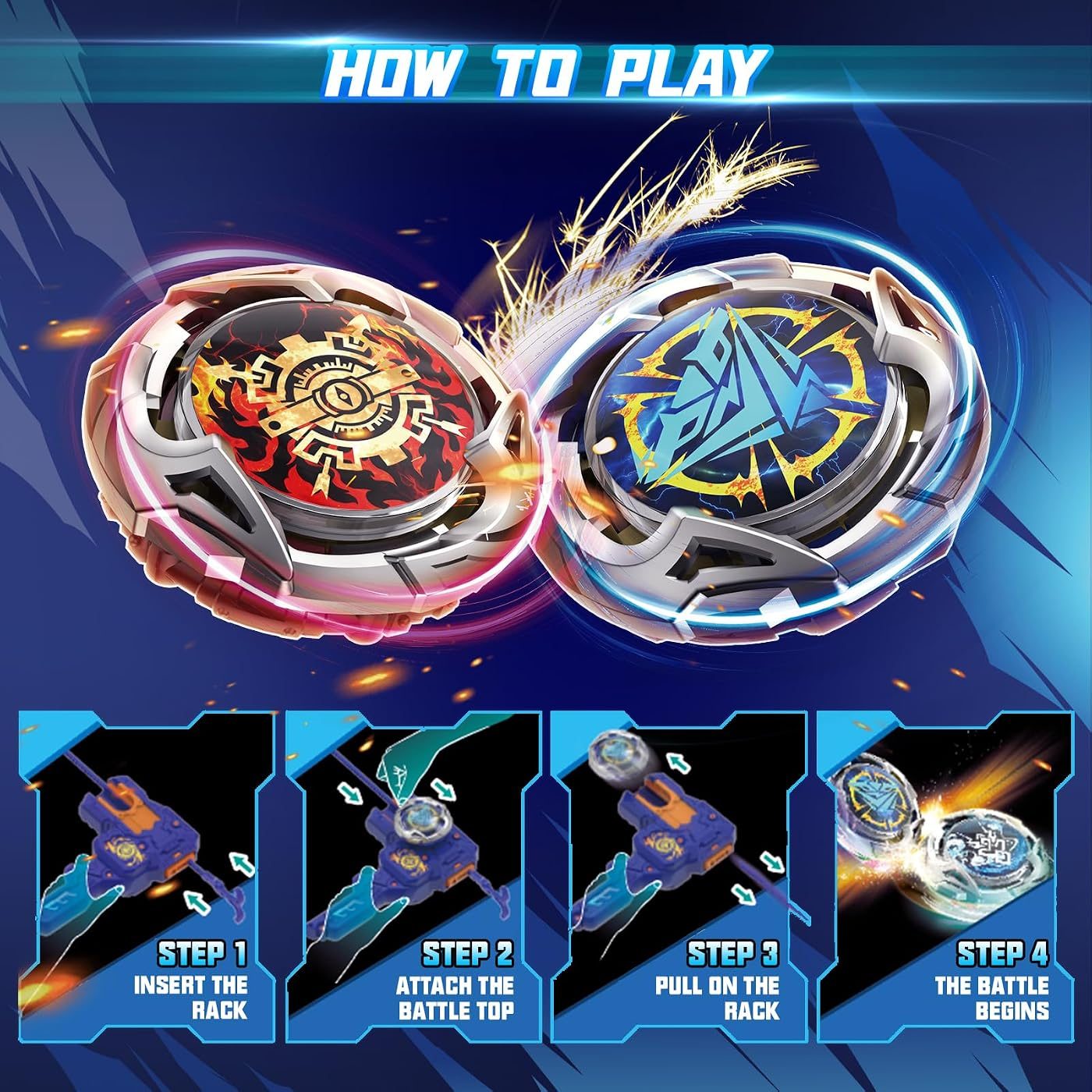 S7 Rack Launcher Endurance Set, Blue set in play on the battle floor