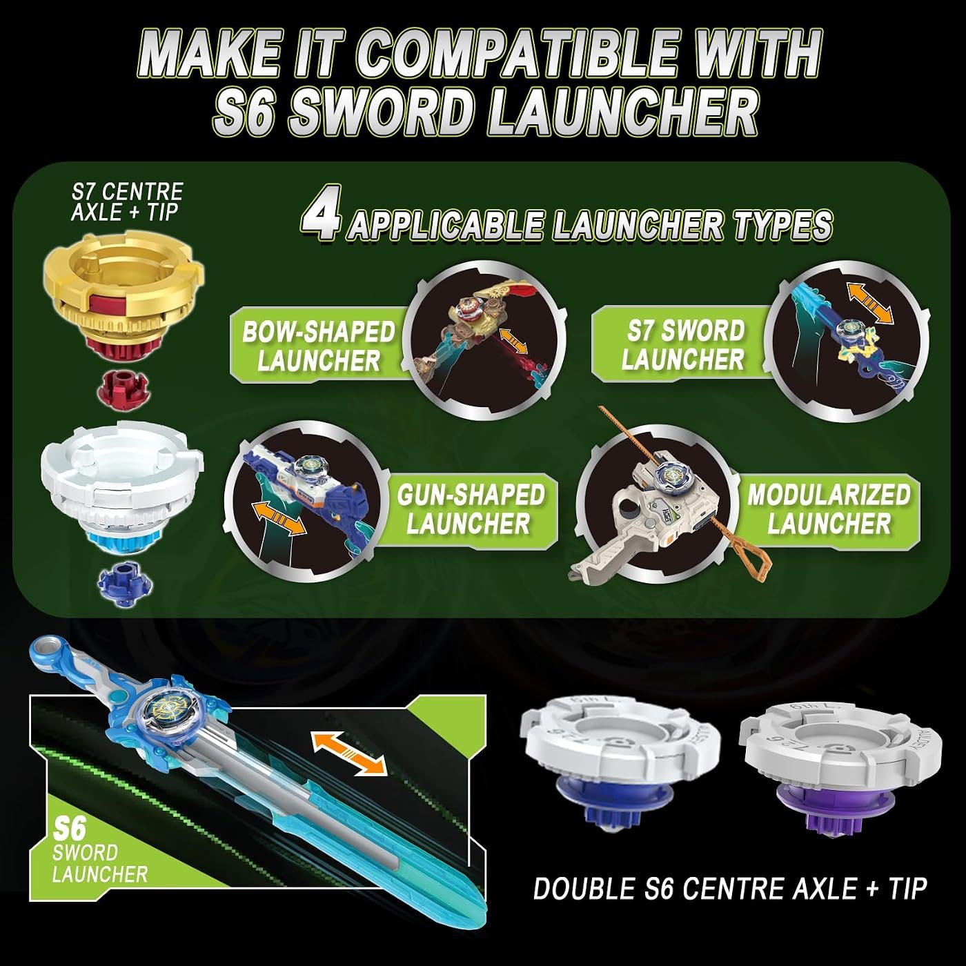 S7 Two Modular Launchers with S6 Tips set in play on the battle floor